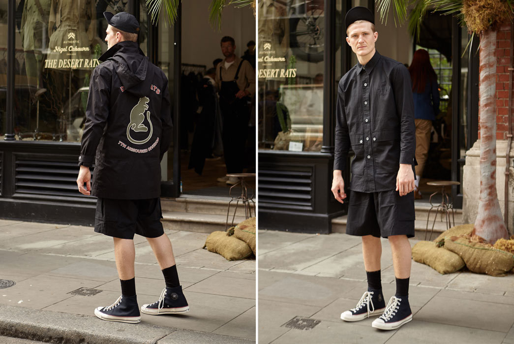 Nigel-Cabourn-6Spring-Summer-17-Desert-Rats-Black-Shirt