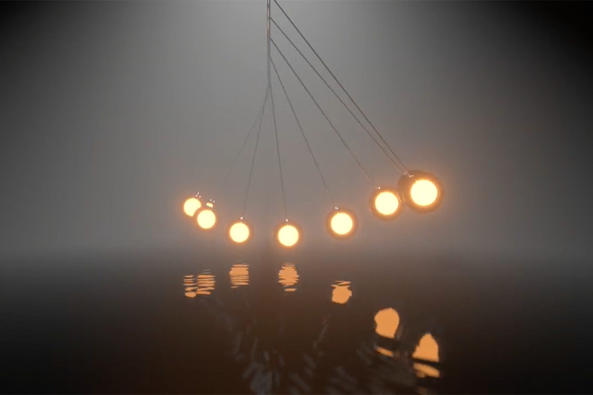 无限重放都不会腻的HDR钟摆波视频