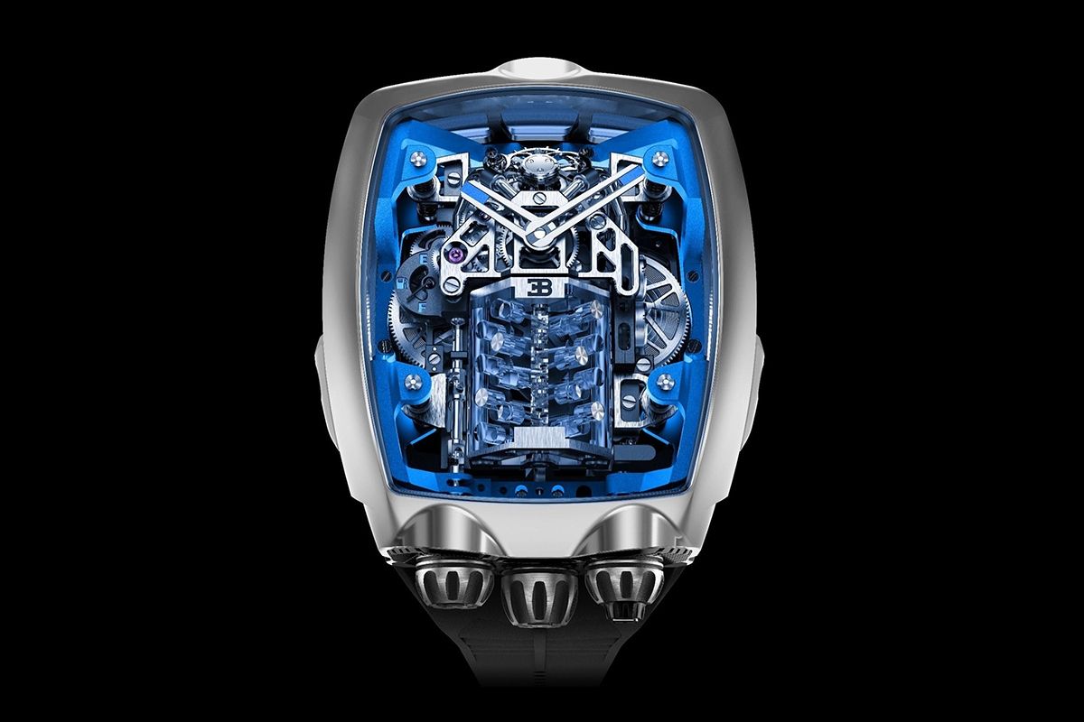 Jacob&Co. 携手Bugatti打造Chiron W16发动机手表