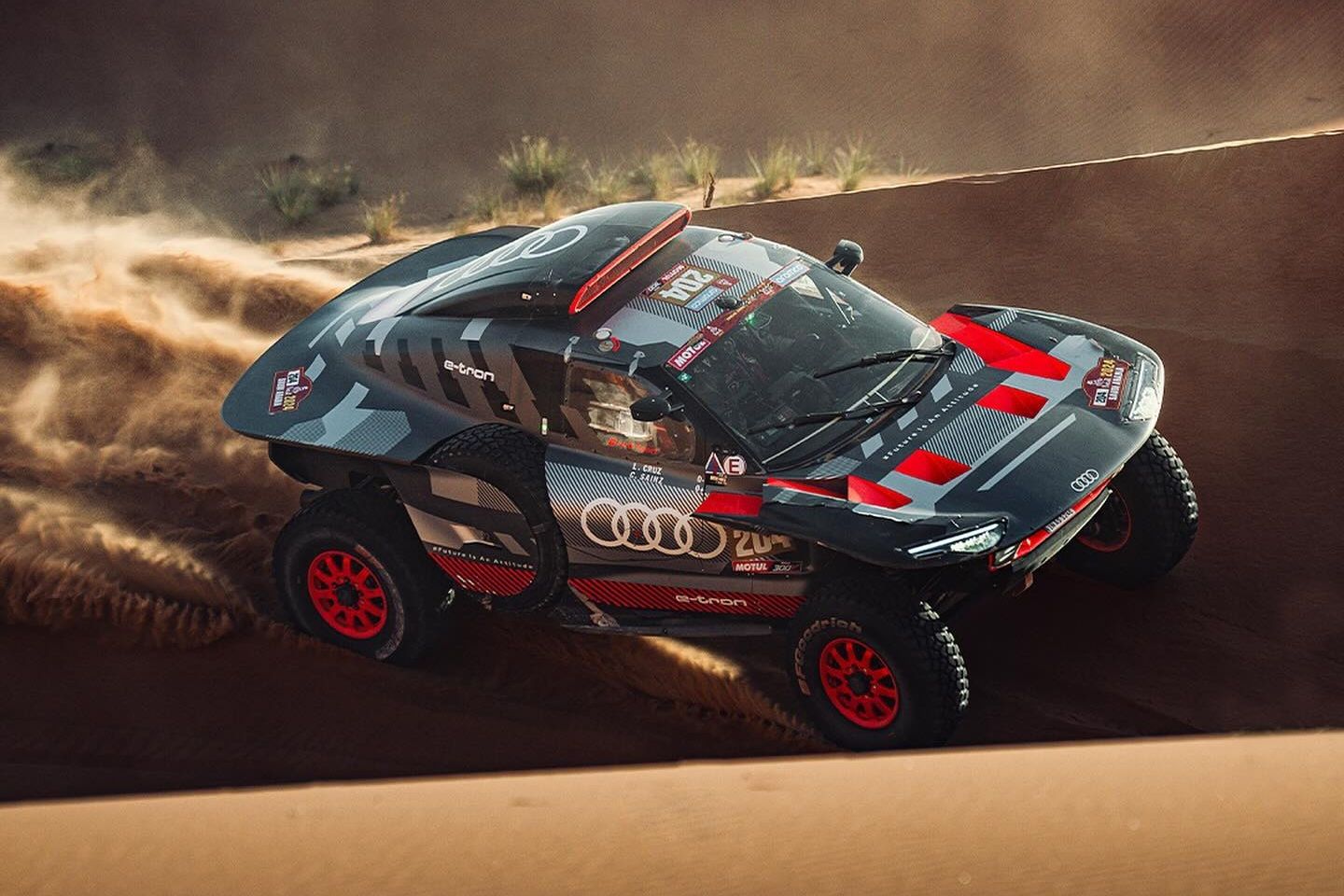 奥迪在达喀尔拉力赛中证明赛车的电动化未来