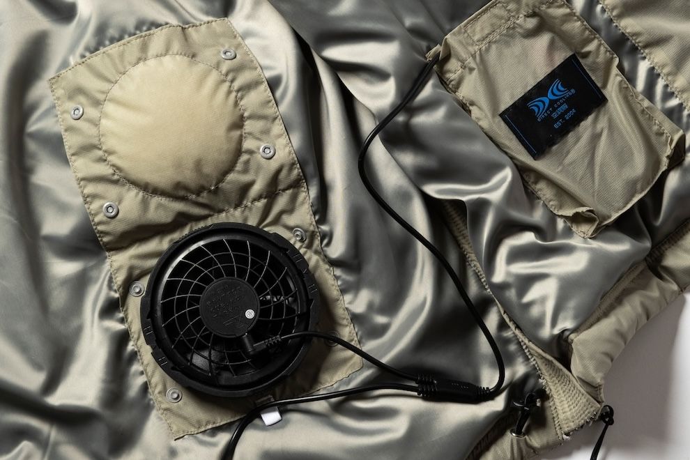 meanswhile 推出冬季版空调服 Air Circulation System Down Jacket