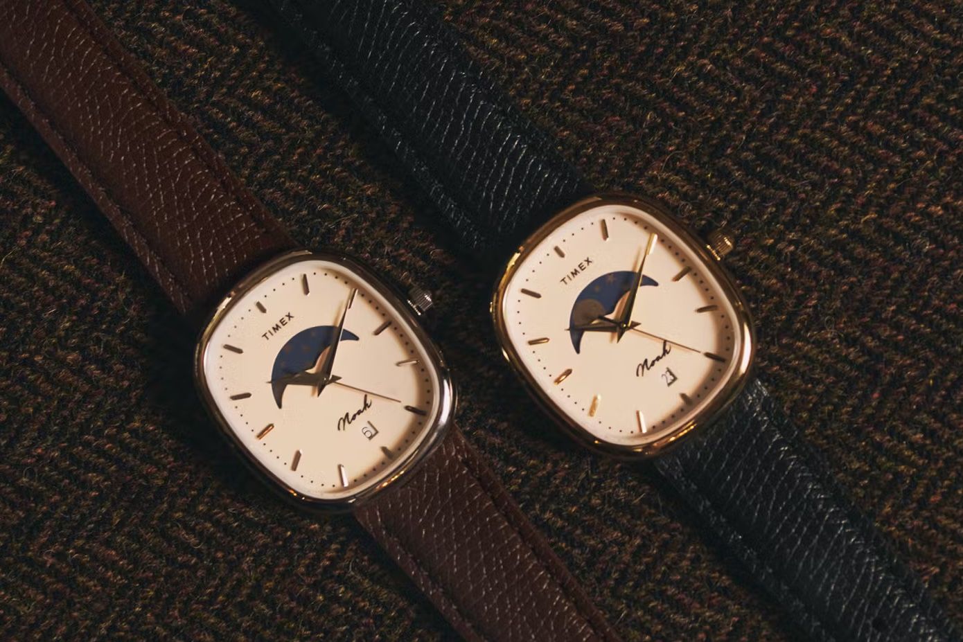 老钱气质，Noah x Timex 全新 Oval Moon Phase 腕表