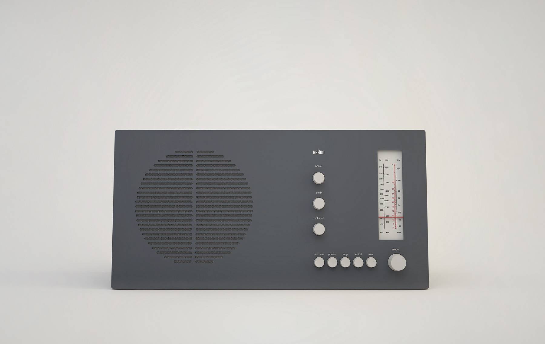▲ RT 20 tischsuper radio, designed by Dieter Rams, for Braun, Germany, 1961.
