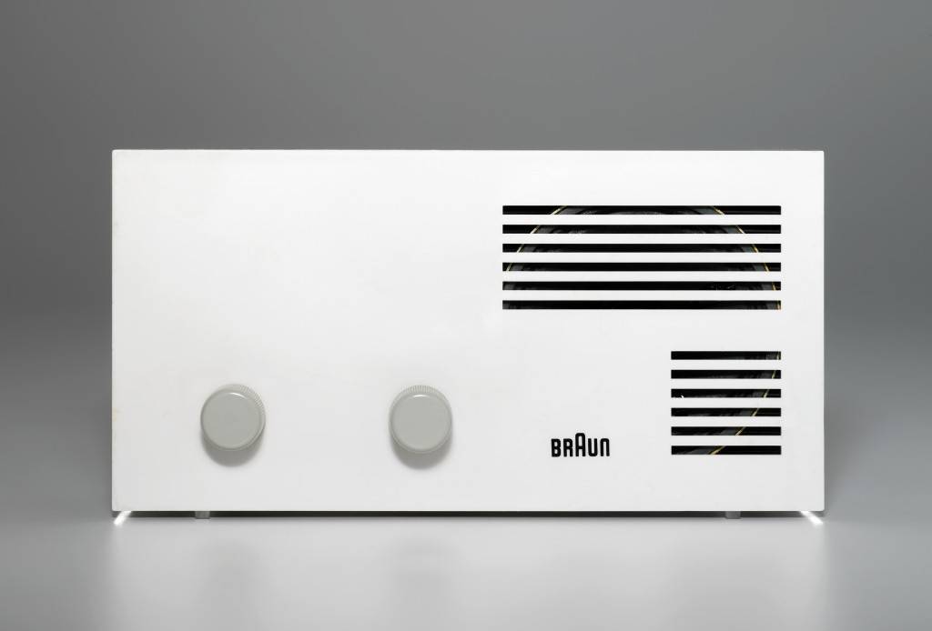 ▲ Radio Receiver, designed by Dieter Rams & Jurgen Greubel, made by Braun AG, Germany, 1967.