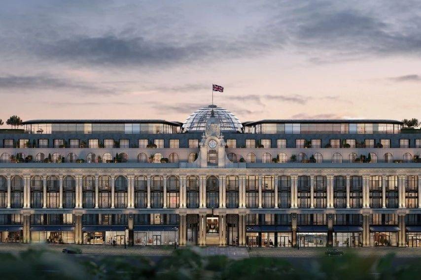 伦敦百年商场改造成六善酒店+豪宅，福斯特打造奢华综合体