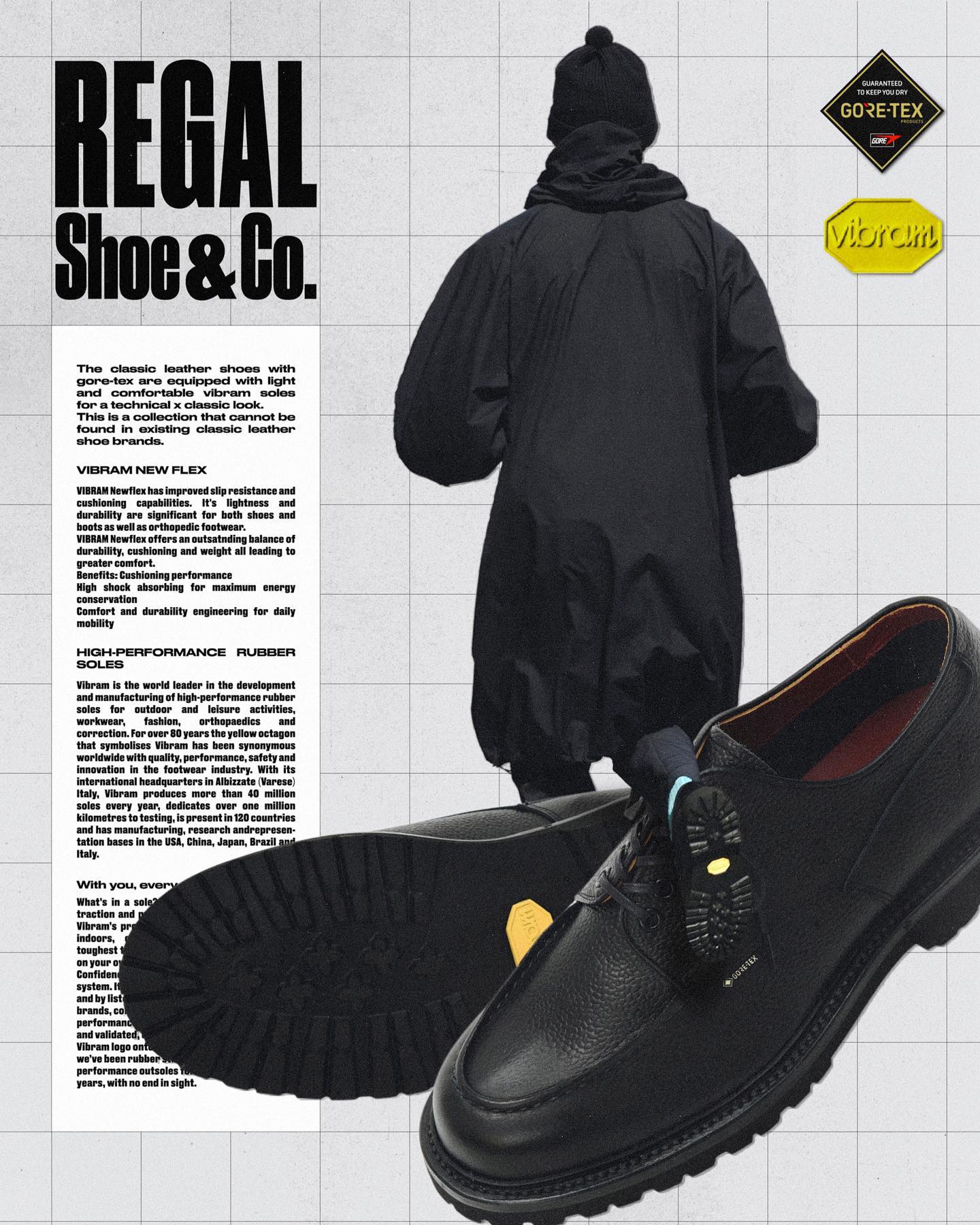 为经典设计添加功能性，REGAL Shoe & Co. 推出2023 秋冬新款革靴